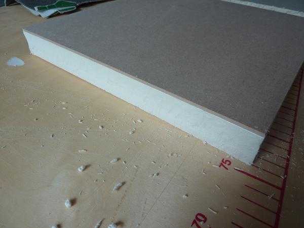 Smoothing the edges with sandpaper